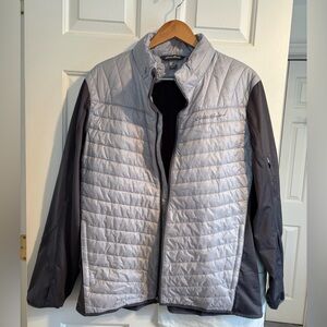 Eddie Bauer men’s lightweight jacket Size 2XL. Primaloft quilted front panels